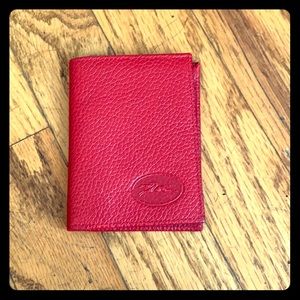 Red Longchamp Cardholder